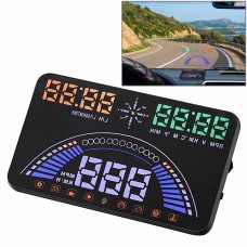 S7 5.8 inch Car GPS HUD / OBD2 Vehicle-mounted Gator Automotive Head Up Display Security System with Dual Display, Support Car Local Real Time & Real Speed & Turn Speed & Water Temperature & Oil Consumption & Driving Distance / Time & Voltage & Elevation 