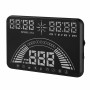 S7 5.8 inch Car GPS HUD / OBD2 Vehicle-mounted Gator Automotive Head Up Display Security System with Dual Display, Support Car Local Real Time & Real Speed & Turn Speed & Water Temperature & Oil Consumption & Driving Distance / Time & Voltage & Elevation 