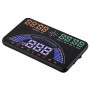 S7 5.8 inch Car GPS HUD / OBD2 Vehicle-mounted Gator Automotive Head Up Display Security System with Dual Display, Support Car Local Real Time & Real Speed & Turn Speed & Water Temperature & Oil Consumption & Driving Distance / Time & Voltage & Elevation 