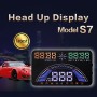 S7 5.8 inch Car GPS HUD / OBD2 Vehicle-mounted Gator Automotive Head Up Display Security System with Dual Display, Support Car Local Real Time & Real Speed & Turn Speed & Water Temperature & Oil Consumption & Driving Distance / Time & Voltage & Elevation 