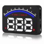 Geyiren M6 HUD 3.0 inch Car Head Up Display with OBDII & EUOBD System, Speed & Over Speed Alarm, RPM, Water Temperature & High Water Temperature Alarm, Voltage & Low Voltage Alarm, Freely Switch Between kilometers and Miles(Black)
