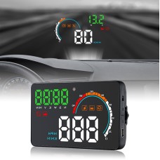 Q5 GPS 4 inch Vehicle-mounted Head Up Display Security System, Support Running Speed & Direction & Distance / Driving Kilometres /