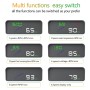 P9 HUD 3.6 inch Car OBD2 Smart Digital Meter with Multi-color, Speed & RPM & Water Temperature & Oil Consumption & Driving Distance / Time & Voltage Display, Over Speed Alarm, Low Voltage Alarm, Kilometers & Miles Switching, Light Sensor Functions