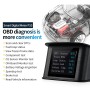 P10 HUD 2.2 inch Car OBD2 Smart Digital Meter with TFT LCD Multi-color, Speed & RPM & Water Temperature & Oil Consumption & Driving Distance / Time & Voltage Display, Over Speed Alarm, Low Voltage Alarm, Kilometers & Miles Switching, Light Sensor Function
