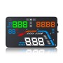 Q700 OBD2 HUD 5,5-дюймовый автомобильный головок Head Up System Security с разноцветным светодиодом, скоростью и обойдением и температурой воды и потреблением масла и расстоянии вождения / расстоянием времени и напряжением, над скоростью тревоги, сигнализ