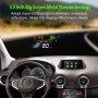 Q700 OBD2 HUD 5,5-дюймовый автомобильный головок Head Up System Security с разноцветным светодиодом, скоростью и обойдением и температурой воды и потреблением масла и расстоянии вождения / расстоянием времени и напряжением, над скоростью тревоги, сигнализ