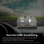 Универсальный мобильный навигационный кронштейн GPS HUD Head Up Display Car Мобильный телефон Мобильный телефон (с силиконовым анти -SKID), для iPhone, Samsung, LG, Nokia, HTC, Xiaomi, Sony, Huawei и других смартфонов (черные)