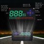 A2 HUD 3,5 -дюймовый HD GPS Car Head Head Up Display, Speed ​​& Over Speed ​​Alarm, Compass, свободно переключайте между километрами и милями (черный)