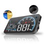 H300 Car 5 inch OBD HUD Head-up Display Support Engine Failure Alarm / Water Temperature Alarm Voltage Alarm