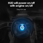 H408S Car 3.7 inch OBD Mode HUD Head-up Display Support Engine Failure Alarm / Water Temperature Alarm Voltage Alarm