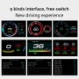 F9 OBD2 CAR HUD HEAD-UP Скорость дисплея / температура воды / напряжение.