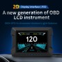 P22 3,5 -дюймовый автомобиль HUD Head Up Display GPS OBD2 Двойной системный проектор ветрового стекла