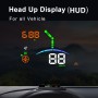 H8 3.5 inch Universal Car GPS + Navigation HUD Vehicle-mounted Head Up Display Speed Display