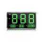 Kingneed C80 4.5inch HUD Car Head-up Display GPS Speed Meter Overspeed Alarm Mileage Altitude Clock(Black)