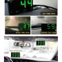 Kingneed C80 4.5inch HUD Car Head-up Display GPS Speed Meter Overspeed Alarm Mileage Altitude Clock(Black)