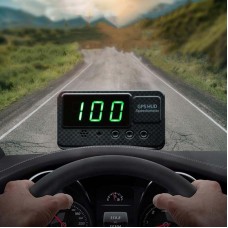 Kingneed C60S 3inch Car HUD Head-up Display Car Universal GPS Satellite Speedometer Speeding Alarm Speeding Alarm / GPS Satellite Speed Measurement(Black)