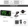 Kingneed C90 5.5inch HUD Car Head-up Display GPS Car Universal Mileage Speed Meter Speeding Alarm / GPS Satellite Speed Measurement(Black)