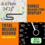 C1090 6.2 inch HUD Car Head-up Display GPS Car Universal Mileage Speed Meter Speeding Alarm / GPS Satellite Speed Measurement(Black)