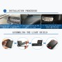 L2 HUD Head-Up Display, Water Temperature Per Hour, OBD Car Display With Color-Changing Atmosphere Light