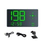 Car HD HUD Universal Voice Compass Time Vehicle Speed Table, Style: 2.5m USB Line