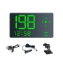 Car HD HUD Universal Voice Compass Time Vehicle Speed Table, Style: 1.2m Car Charging Line
