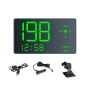 Car HD HUD Universal Voice Compass Time Vehicle Speed Table, Style: 3.5m Car Charging Line+Switch
