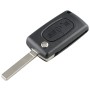 For PEUGEOT 2 Buttons Intelligent Remote Control Car Key with Integrated Chip & Battery & Holder, without Grooved, Frequency: 433MHz