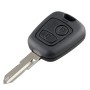 For PEUGEOT 206 2 Buttons Intelligent Remote Control Car Key with Integrated Chip & Battery, Frequency: 433MHz