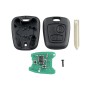 Для Citroen Saxo / Picasso / Xsara / Berlingo 2 кнопок интеллектуального автомобиля с дистанционным управлением с интегрированным чипом и батареей, частота: 433 МГц