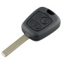 For PEUGEOT 206 / 307 2 Buttons Intelligent Remote Control Car Key with Integrated Chip & Battery, without Grooved, Frequency: 433MHz