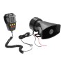 HW-1006B 12V 100W 125dB 5-tone Car Electric Alarm Air Horn Siren Speaker 5 Sound Tone Super Loud with Mic