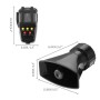 HW-1006B 12V 100W 125dB 5-tone Car Electric Alarm Air Horn Siren Speaker 5 Sound Tone Super Loud with Mic