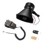 HW-1006B 12V 100W 125dB 5-tone Car Electric Alarm Air Horn Siren Speaker 5 Sound Tone Super Loud with Mic