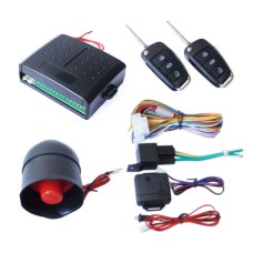 2 Set Universal Sound And Light Car Alarm 12V Vehicle Alarm System Bullet Key Remote Control