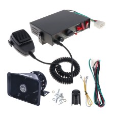 200W 12/24V Car Alert Host With Shoutlers 9 Sound Car Alarm Speaker