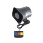 Three Voice Square Alarm Speaker 12V 30W Car Motorcycle Speaker