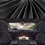 4 в 1 автомобильный автомобиль Auto Sonshade Shartains набор крышки лобового стекла (черное)