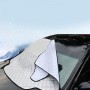 Automobile Front Windshield Cover Snow Cover Plus Cotton Car Windshield Sun Shade Winter Car Snow Shield Cover, Random Color Delivery