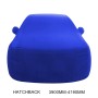 Анти-Дюст против UV-изоляции эластичной силовой валовой валотный валотный автомобиль для хэтчбека автомобиль, размер: 3,9 м ~ 4,19 м (синий цвет)