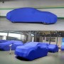 Анти-Дюст против UV-изоляции эластичной силовой валовой валотный валотный автомобиль для автомобиля седана, размер: м, 4,65 млн. ~ 4,89 м (синий цвет)