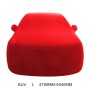 Анти-Дюст против UV-изоляции эластичной силовой валовой валотный валотный валотный автомобиль для внедорожника, размер: L, 4,78 м ~ 5,04 м (красный)