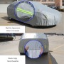 ПВХ против Dust Sunproof Suv Cover с предупреждающими полосками, подходит для автомобилей до 5,1 млн. (199 дюйма) в длину