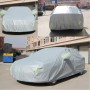 ПВХ против Dust Sunproof Hatchback Cover с предупреждающими полосами, подходит для автомобилей до 4,5 млн. Длина 177 дюймов