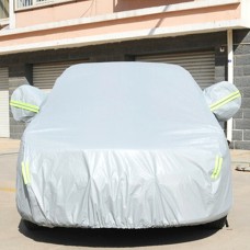 ПВХ против Dust Sunproof Hatchback Cover с предупреждающими полосами, подходит для автомобилей до 4,4 млн. Длина 172 дюйма