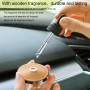 JOYROOM JR-CP006 Solar Fragrance Machine Record Shape Car Metal Aromatherapy Diffuser Perfume Air Freshener (Black)