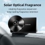 JOYROOM JR-CP006 Solar Fragrance Machine Record Shape Car Metal Aromatherapy Diffuser Perfume Air Freshener (Black)