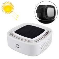 XJ-005 Car / Household Solar Energy Smart Touch Control Air Purifier Negative Ions Air Cleaner(White)