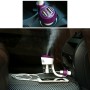 Nanum II 50mL Rotation Aromatherapy Air Purifier Humidifier with 2 USB Charger Ports for DC 12V Car Auto(Purple)