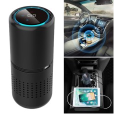 E-F1 Car Anion Air Purifier USB Aromatherapy HEPA Car Air Purifier with Panel Gesture Control