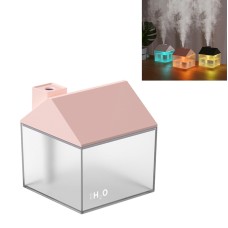 Car Small House 3 in 1 USB Humidifier + Fan + Night Light(Pink)